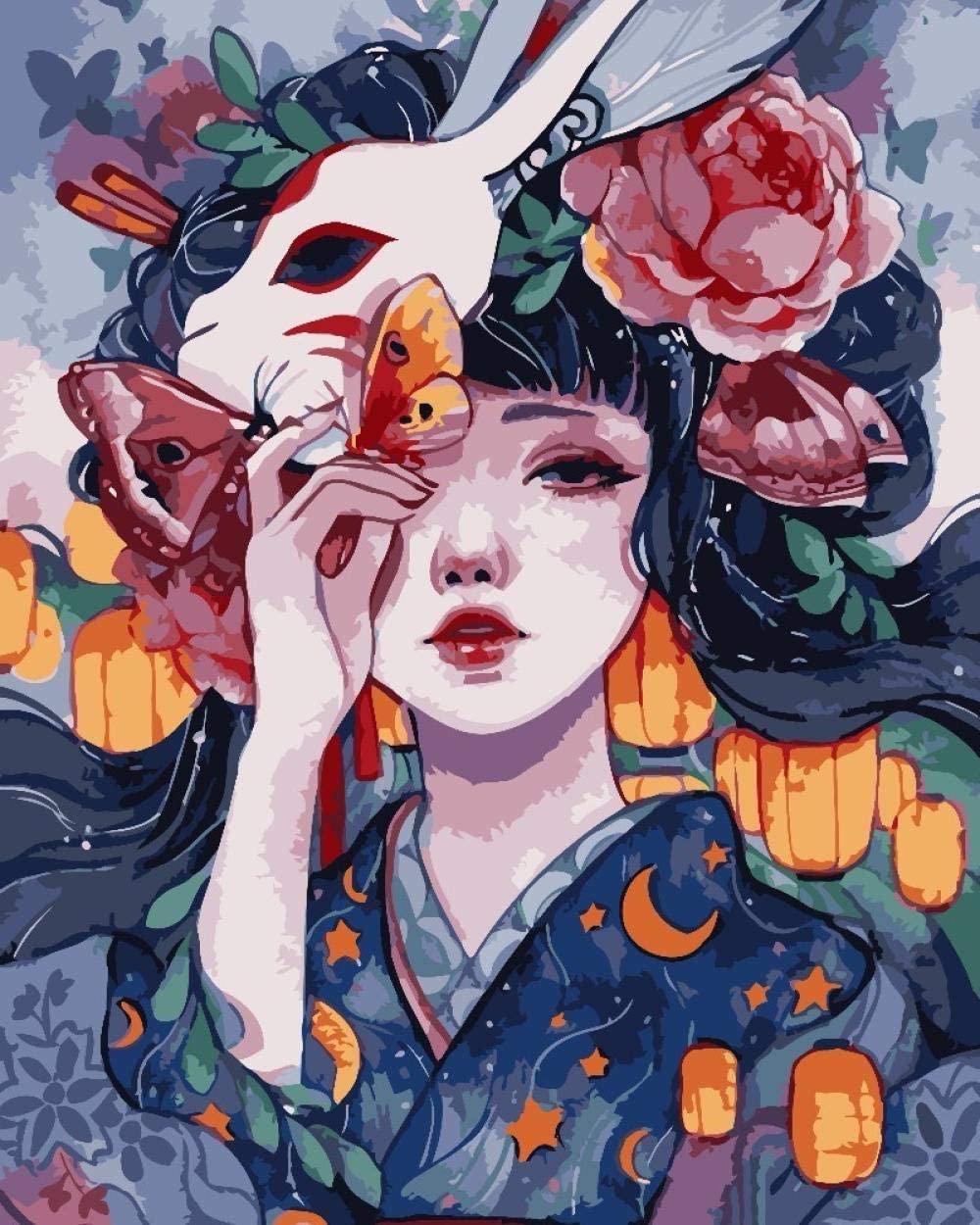 Butterfly Moon Festival - 40x50 cm paint by numbers kit