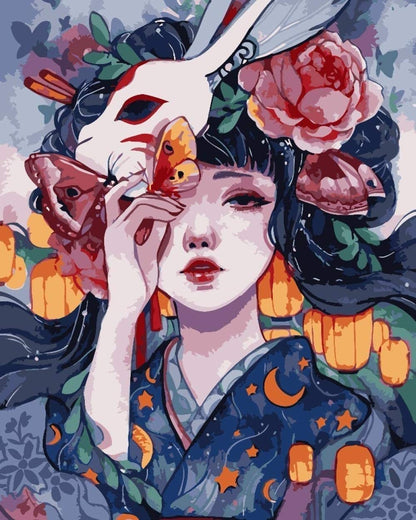 Butterfly Moon Festival - 40x50 cm paint by numbers kit