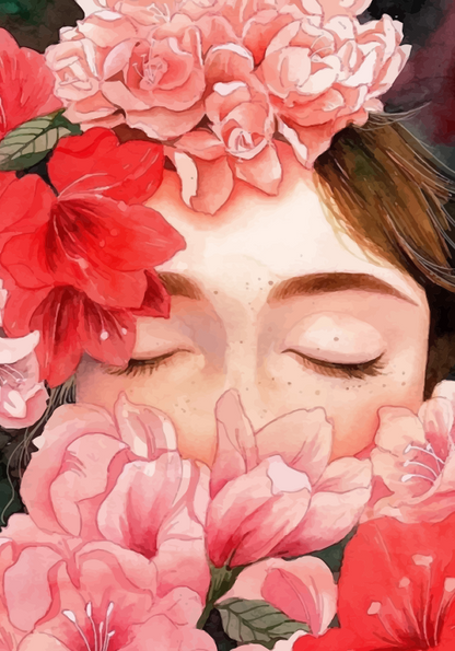 Blossom Kiss - 40x50 cm paint by numbers kit