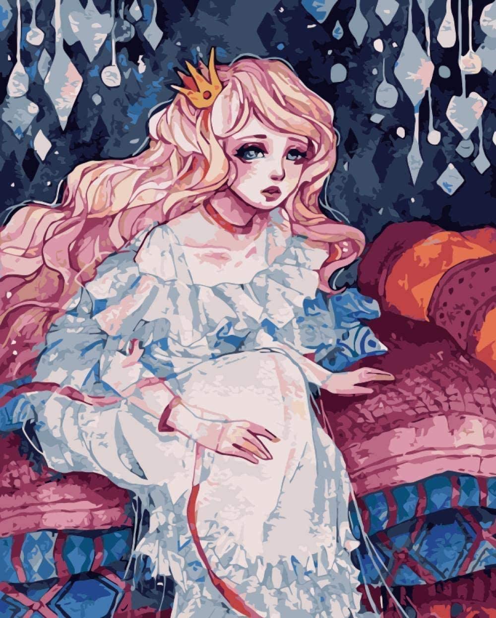 Crystal Cave Princess - 40x50 cm paint by numbers kit