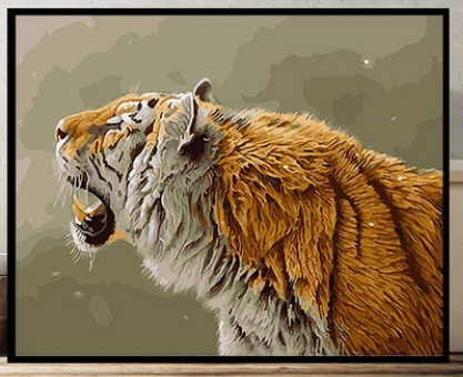 Golden Roaring Tiger - 40x50 cm paint by numbers kit