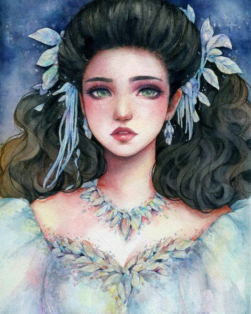 Midnight Crystal Beauty - 40x50 cm paint by numbers kit