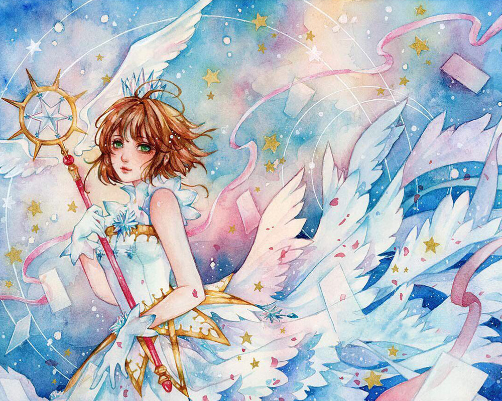 Starlight Card Guardian - 40x50 cm paint by numbers kit