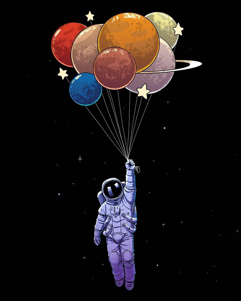 Planet Balloon Astronaut - 40x50 cm paint by numbers kit