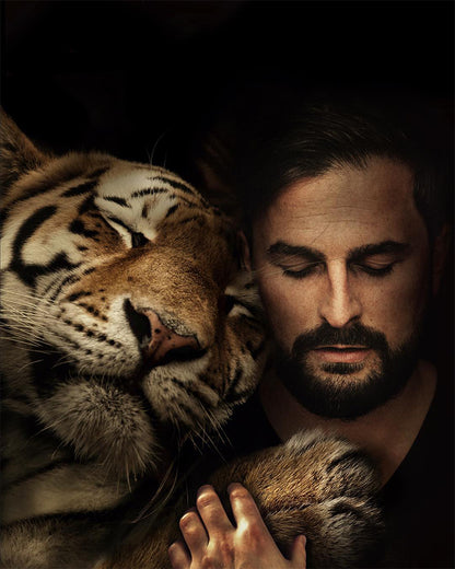 Silent Tiger Bond - 40x50 cm paint by numbers kit
