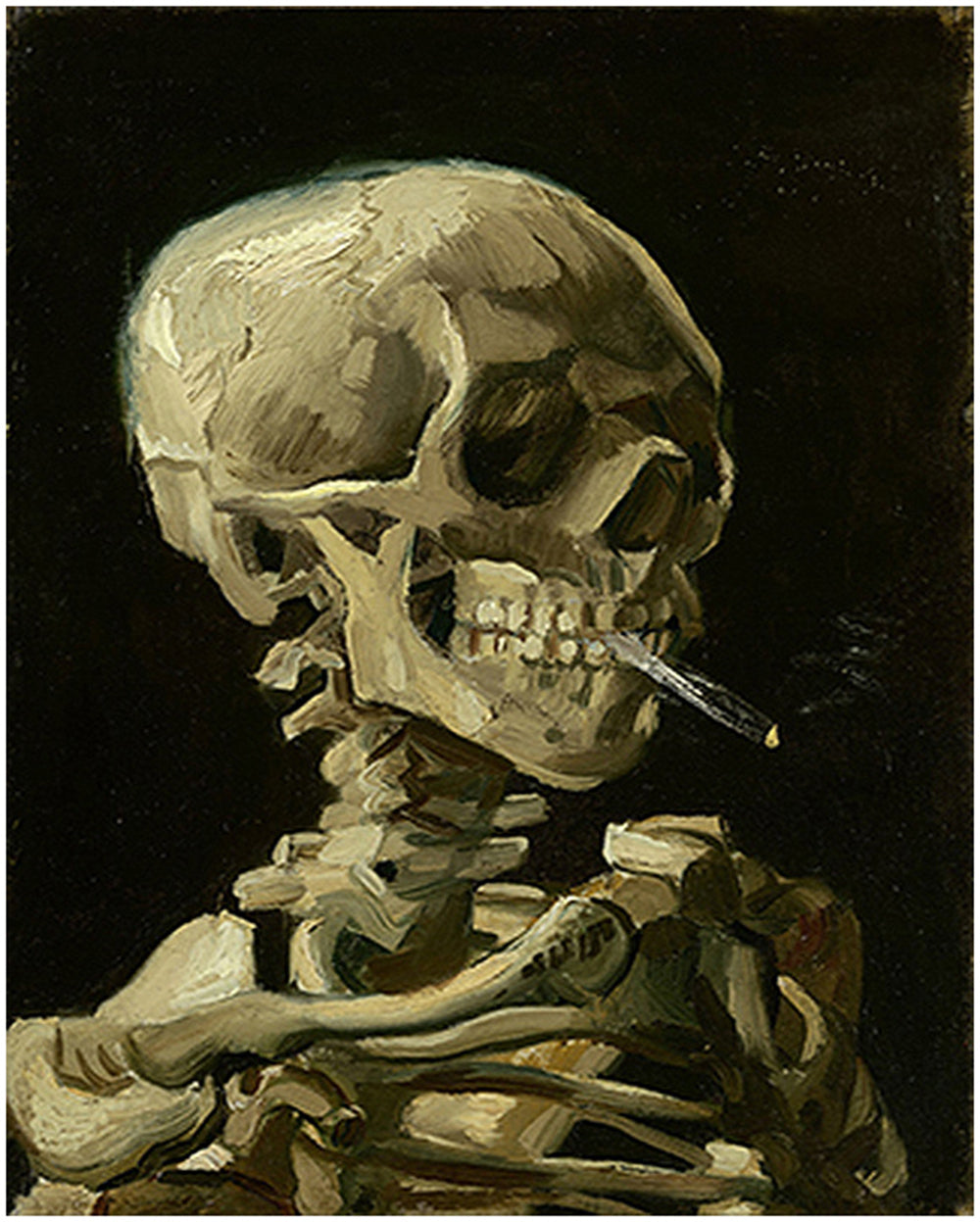 Smoking Skeleton - 40x50 cm paint by numbers kit