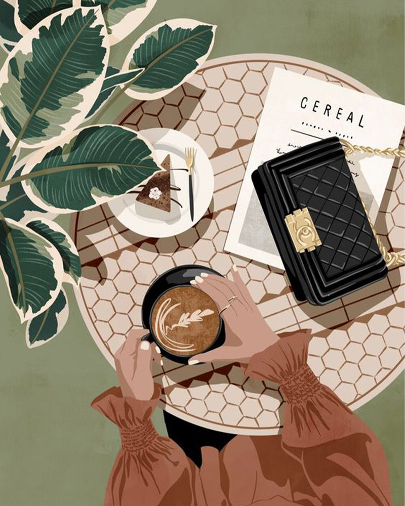 Coffee and Couture - 40x50 cm paint by numbers kit