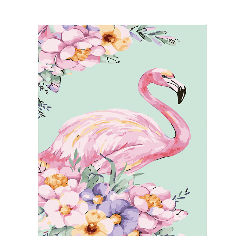 Pink Flamingo Garden - 40x50 cm paint by numbers kit