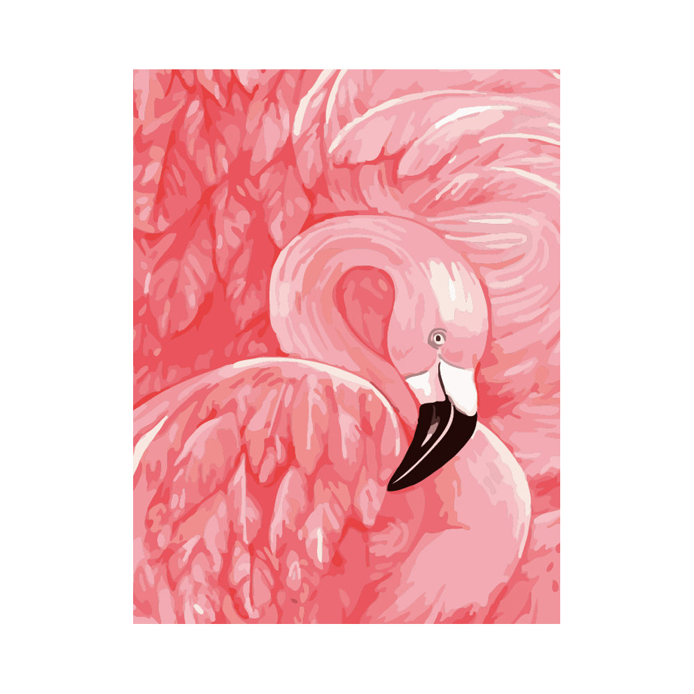 Pink Flamingo Feathers - 40x50 cm paint by numbers kit