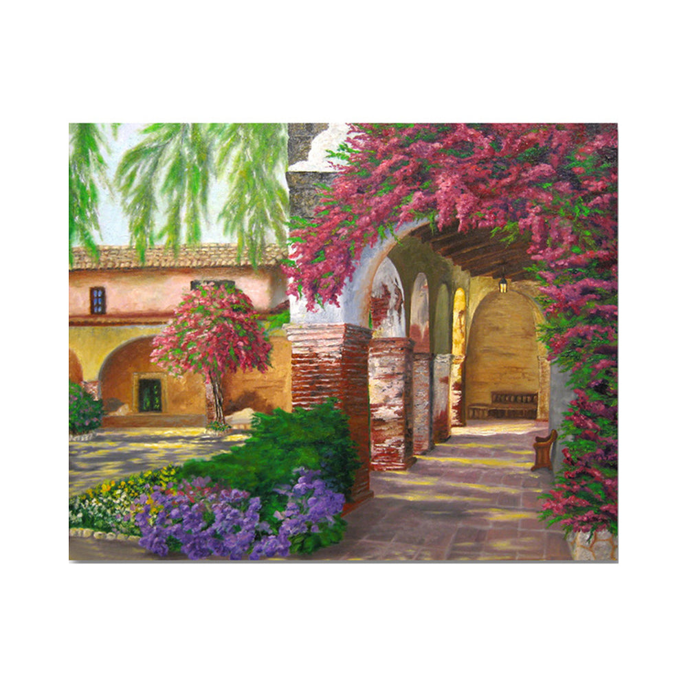 Romantic Garden Courtyard - 40x50 cm paint by numbers kit