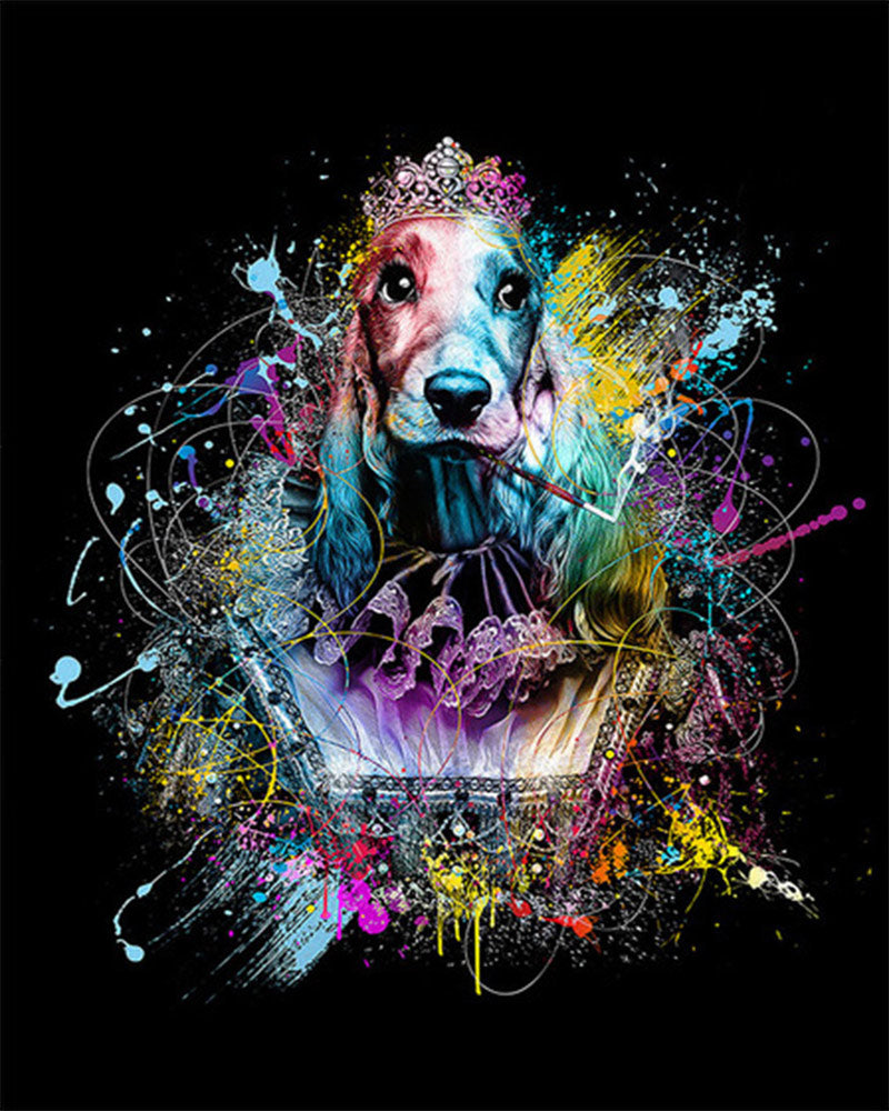 Royal Hound in Color - 40x50 cm paint by numbers kit