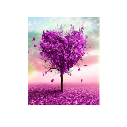 Pink Heart Tree - 40x50 cm paint by numbers kit