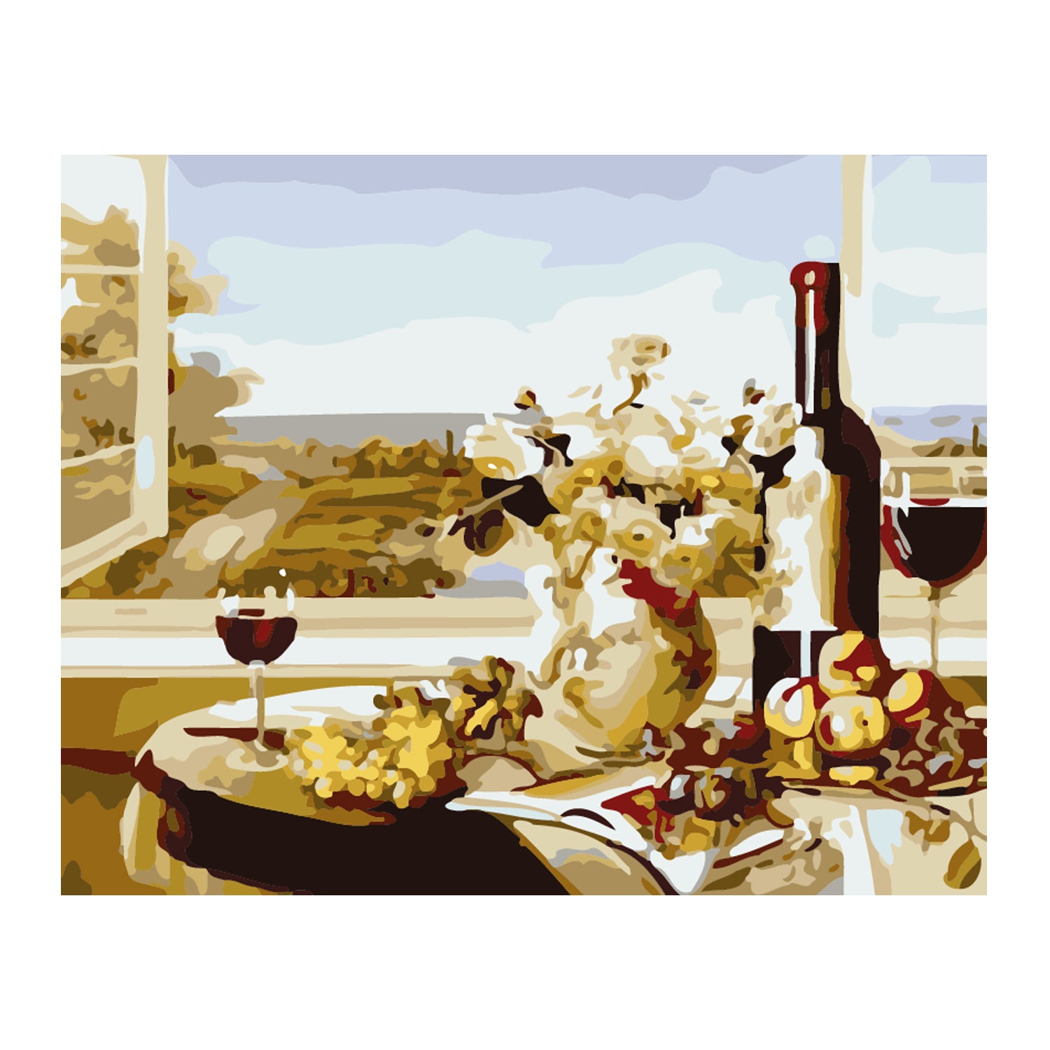 Vineyard Table Escape - 40x50 cm paint by numbers kit