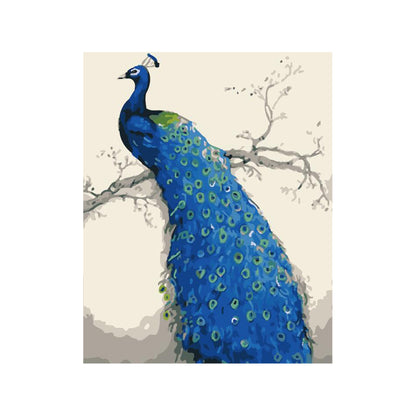 Royal Blue Peacock - 40x50 cm paint by numbers kit