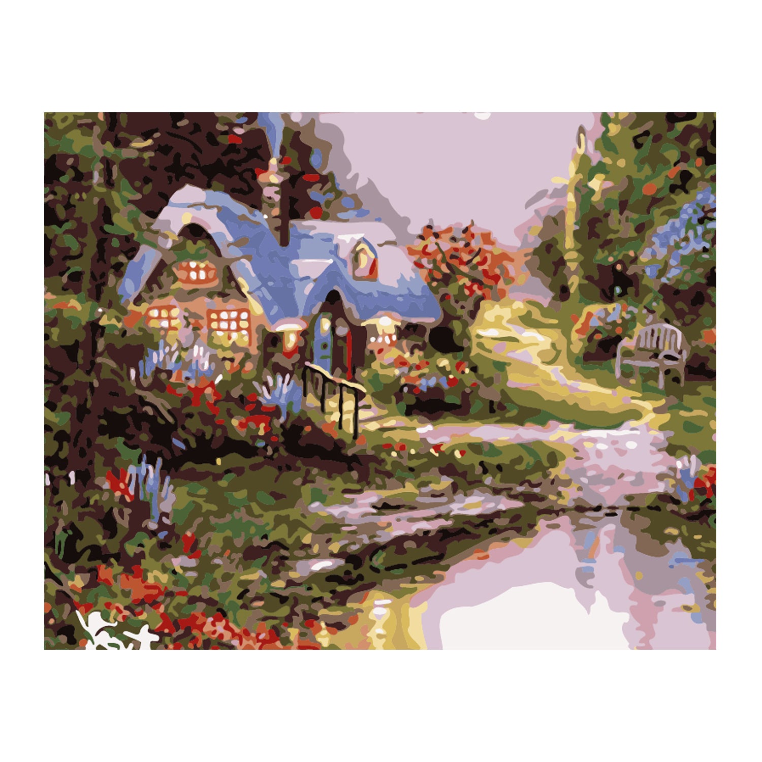 Cottage Garden Retreat - 40x50 cm paint by numbers kit