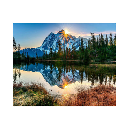 Alpine Lake Reflection - 40x50 cm paint by numbers kit