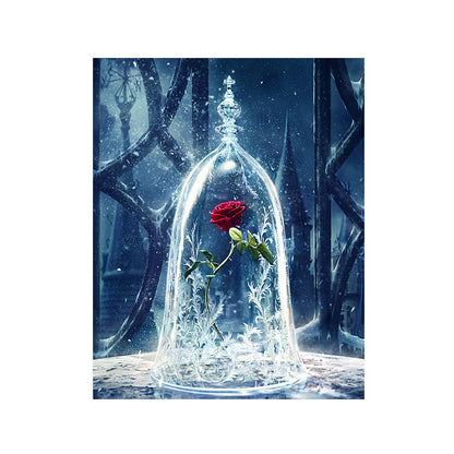 Enchanted Rose Under Glass - 40x50 cm paint by numbers kit