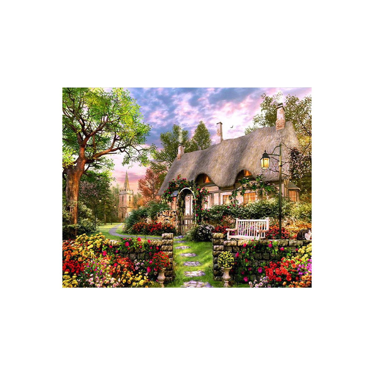 Cottage Garden Haven - 40x50 cm paint by numbers kit
