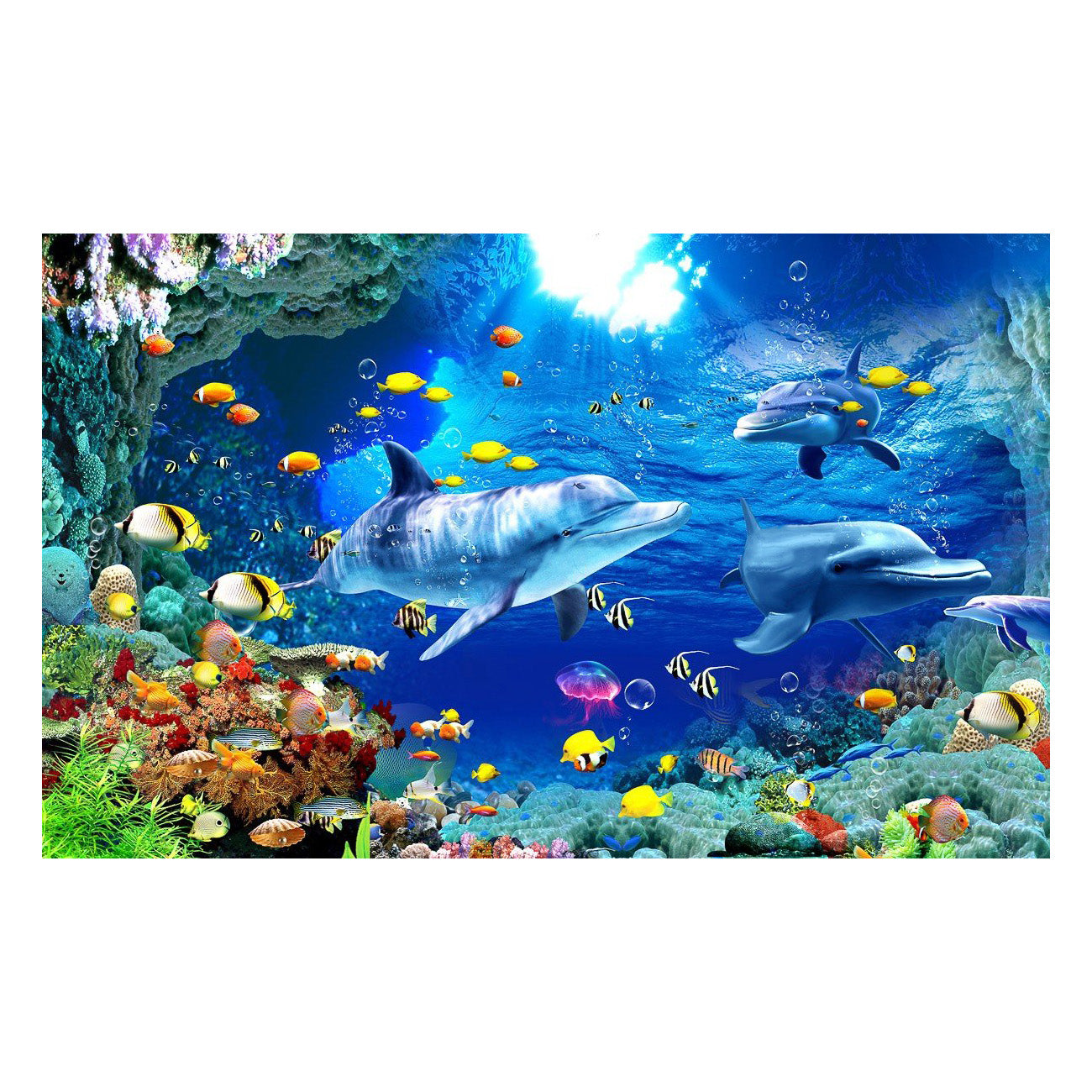 Dolphin Coral Reef - 40x50 cm paint by numbers kit