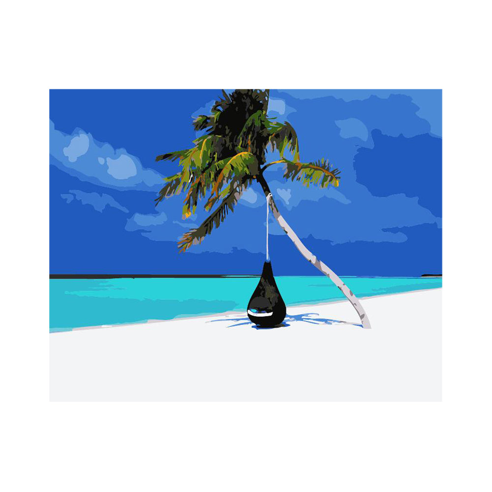 Tropical Palm Beach - 40x50 cm paint by numbers kit