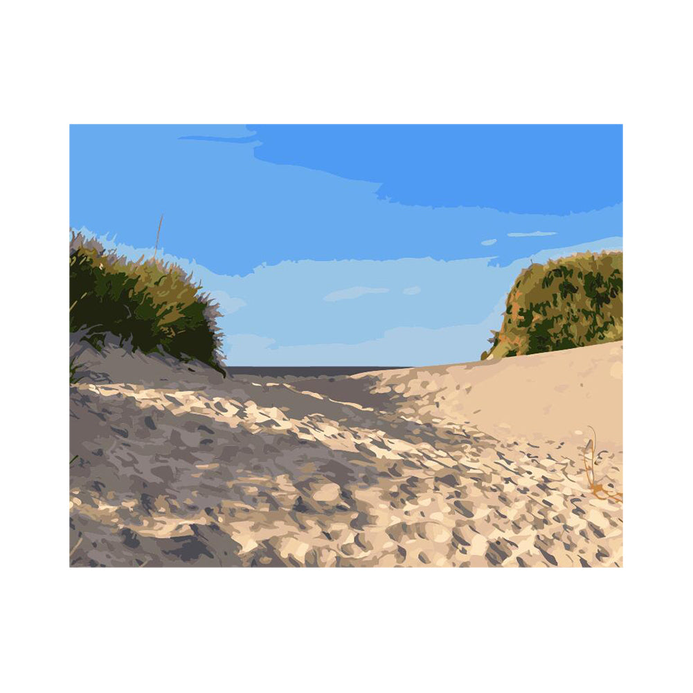 Sandy Path to the Sea - 40x50 cm paint by numbers kit