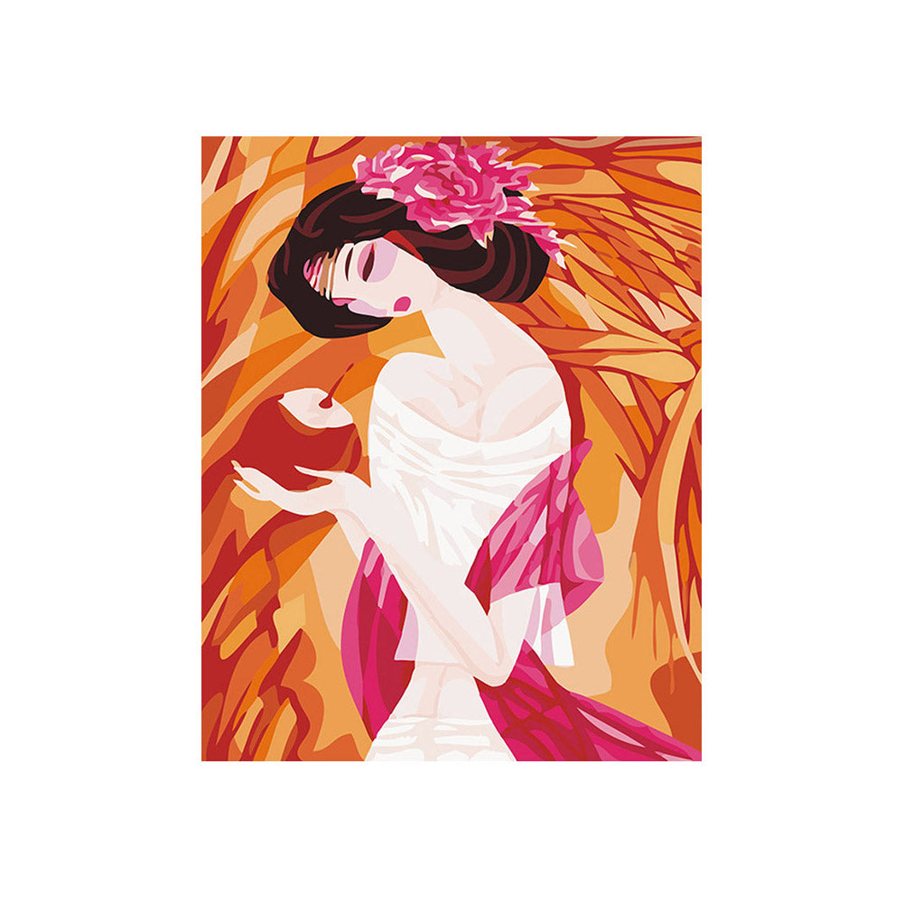 Autumn Blossom Portrait - 40x50 cm paint by numbers kit