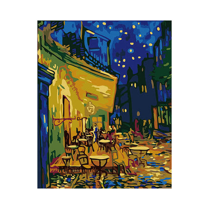 Starry Night Cafe Terrace - 40x50 cm paint by numbers kit