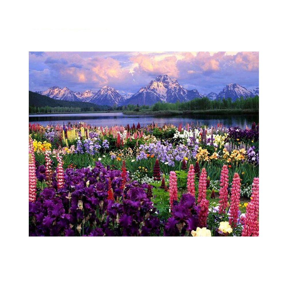 Alpine Wildflower Meadow - 40x50 cm paint by numbers kit