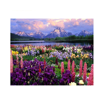 Alpine Wildflower Meadow - 40x50 cm paint by numbers kit