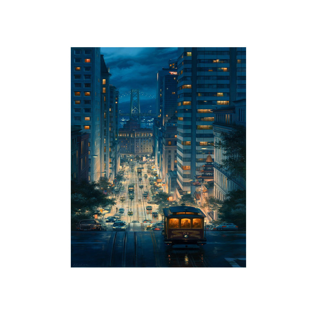 Midnight Cable Car - 40x50 cm paint by numbers kit