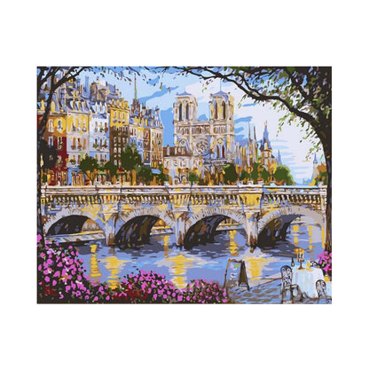 Paris Riverside Morning - 40x50 cm paint by numbers kit