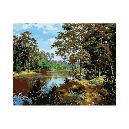 Forest Pond Reflections - 40x50 cm paint by numbers kit