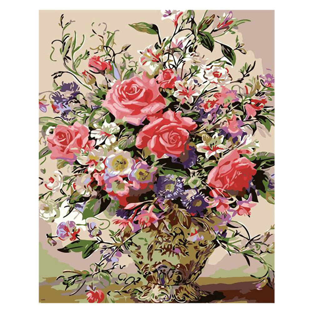 Vintage Rose Bouquet - 40x50 cm paint by numbers kit