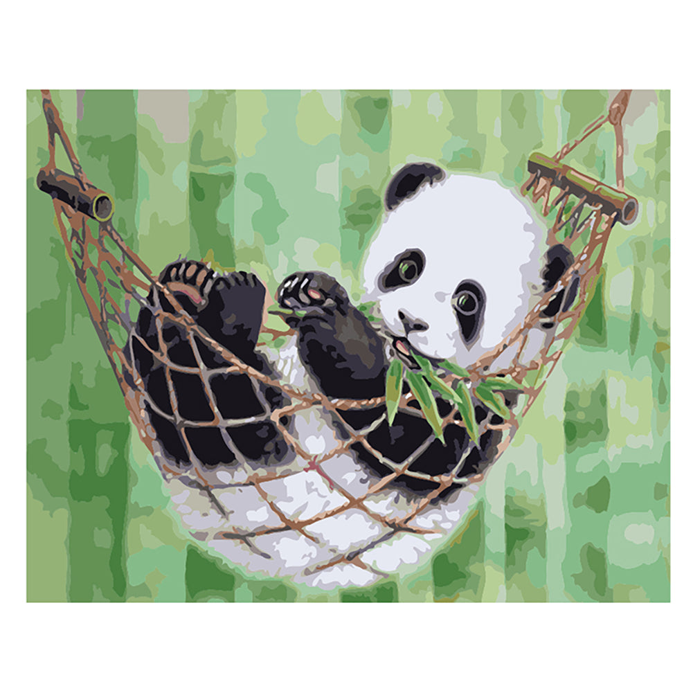 Panda in Bamboo Hammock - 40x50 cm paint by numbers kit