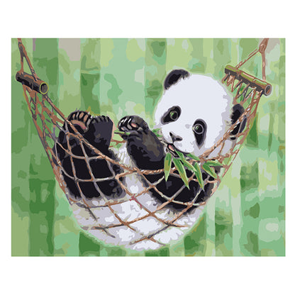 Panda in Bamboo Hammock - 40x50 cm paint by numbers kit