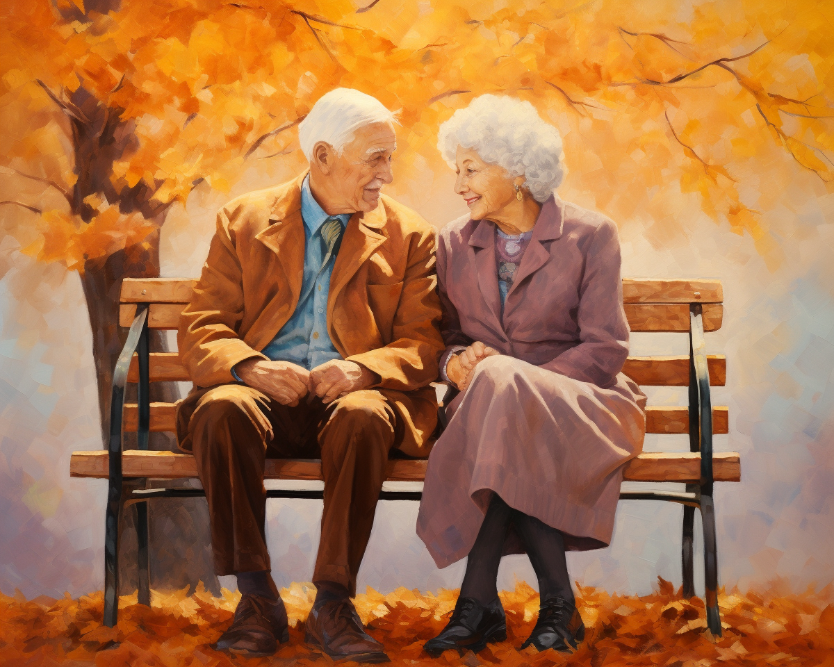 Autumn Years Together - 40x50 cm