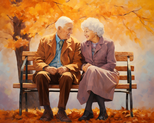 Autumn Years Together - 40x50 cm