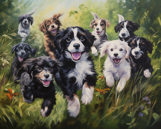 Joyful Puppy Pack - 40x50 cm