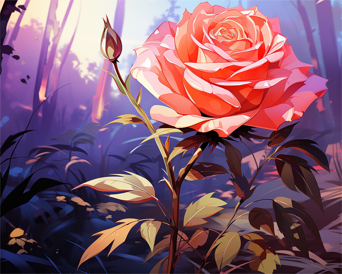 Twilight Rose Bloom