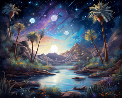 Celestial Desert Oasis