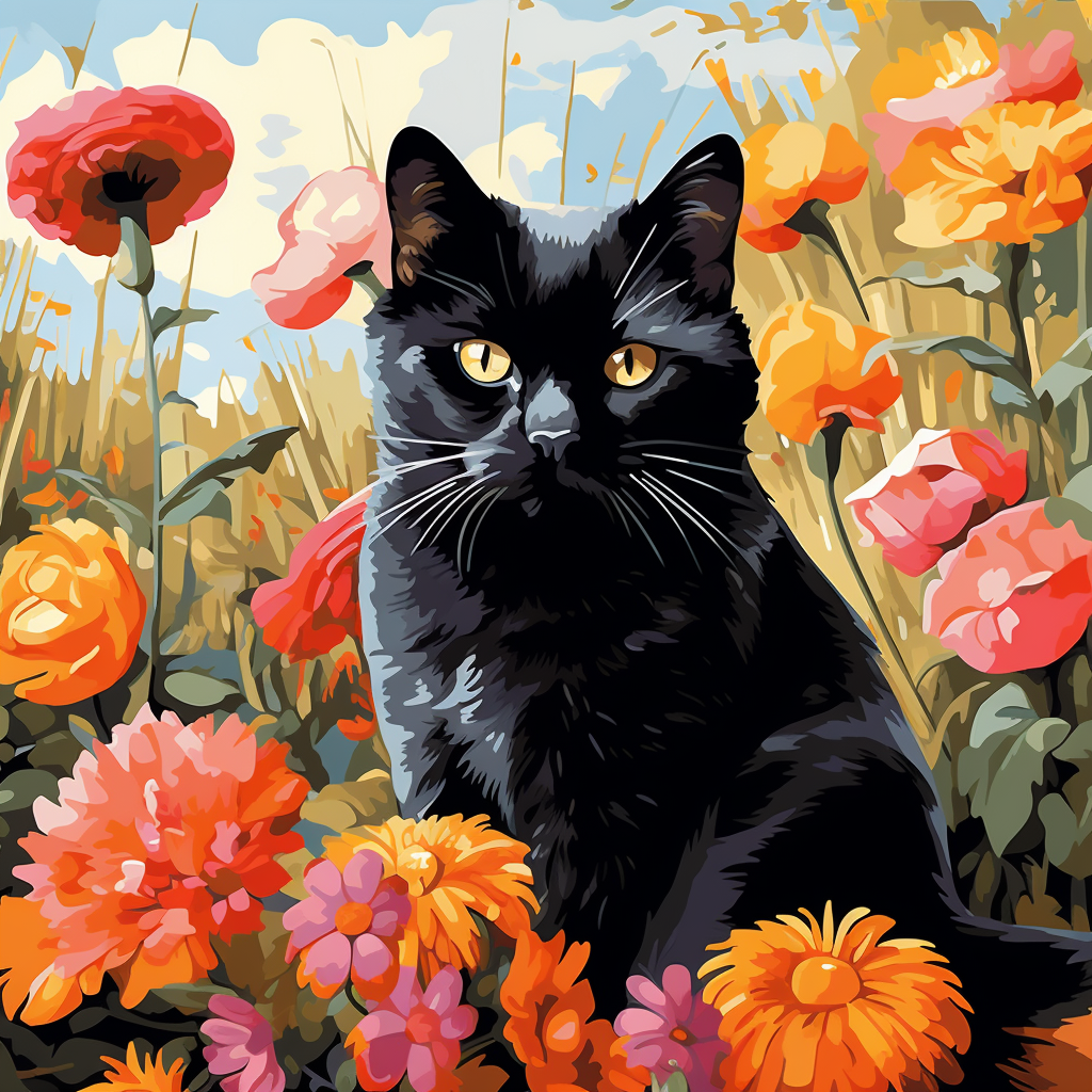 Garden Noir Cat