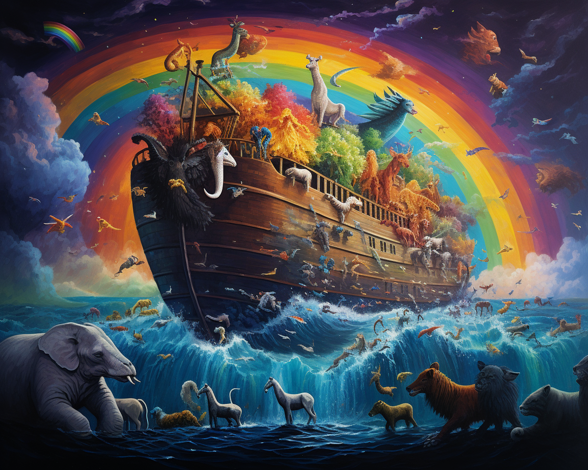 Rainbow Ark Adventure - 40x50 cm