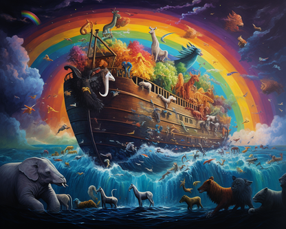 Rainbow Ark Adventure - 40x50 cm