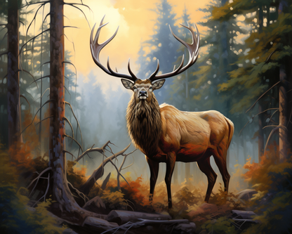 Majestic Forest Elk