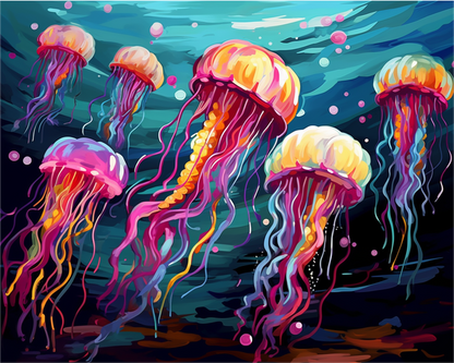 Neon Jellyfish Drift