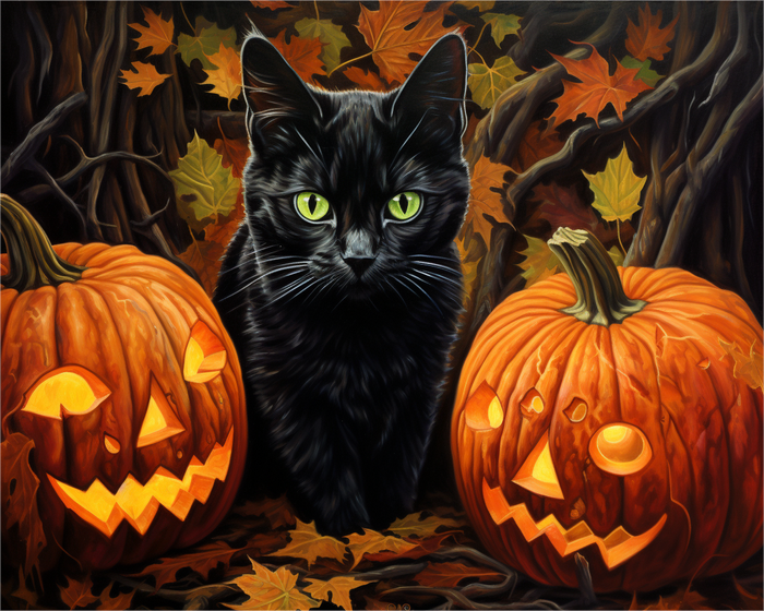 Halloween Black Cat