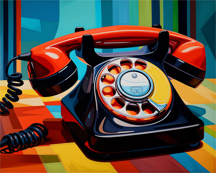 Retro Scarlet Telephone