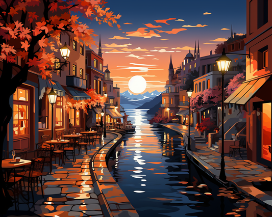 Sunset Canal Promenade