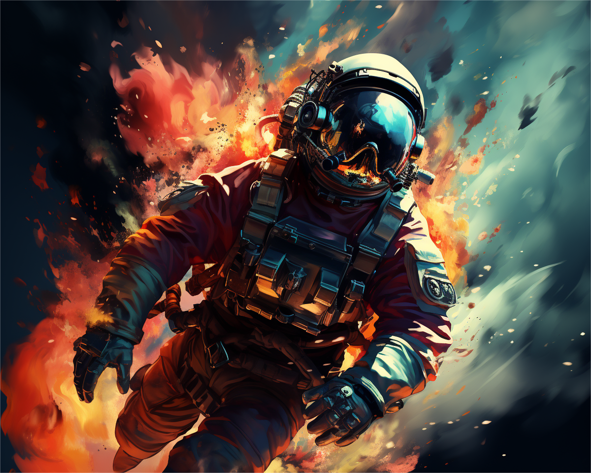 Cosmic Astronaut Adventure - 40x50 cm