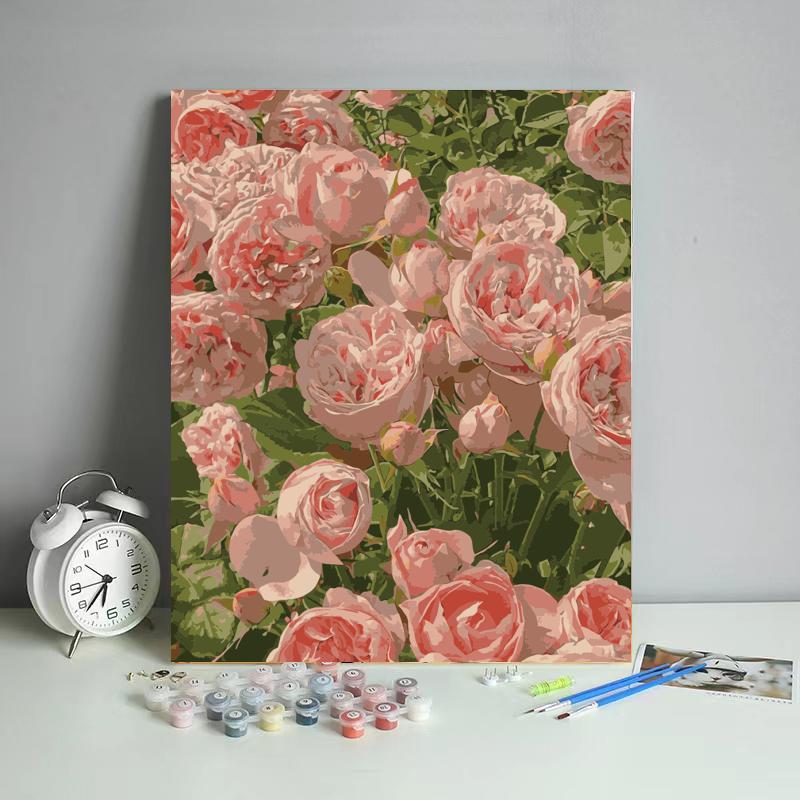 Blush Pink Peony Garden - 40x50 cm paint by numbers kit